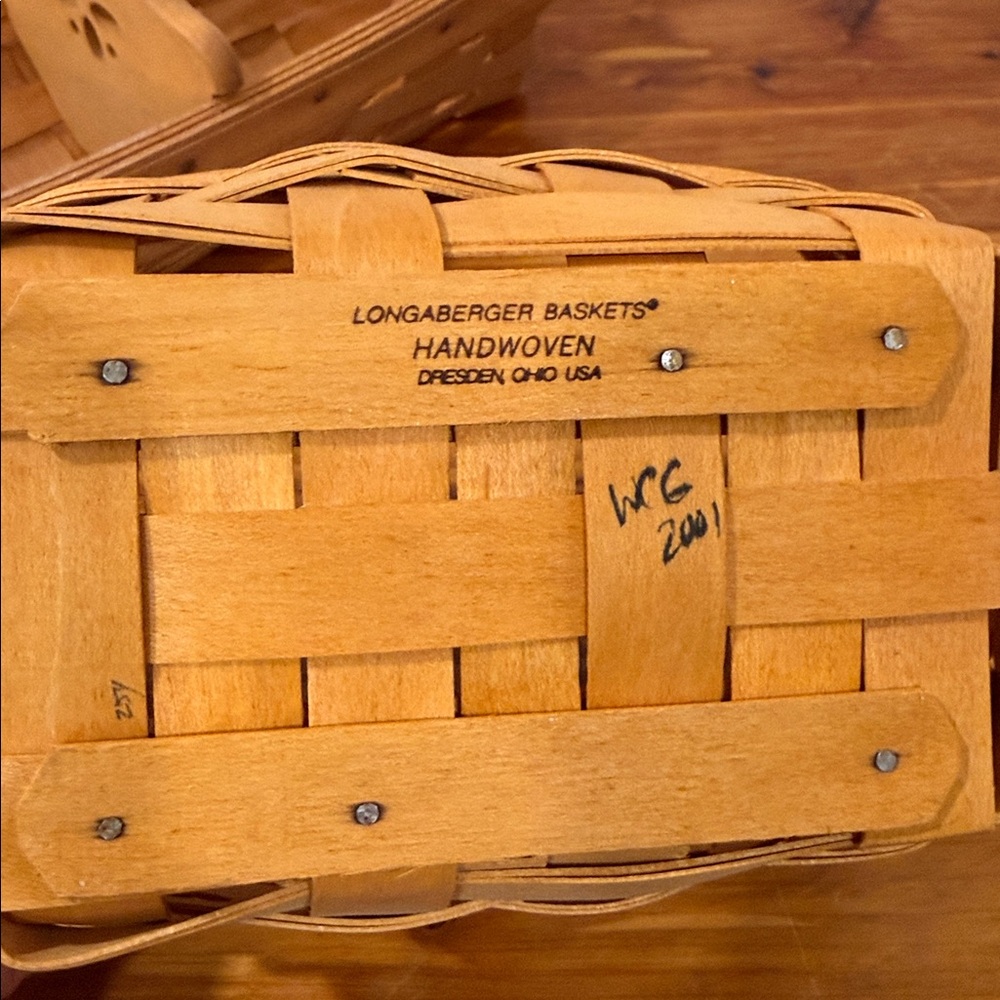 Vintage Longaberger Cracker Basket + Various Basket Set of 2 - Picture 3 of 9
